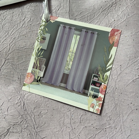 Metallic Purple Hanging Curtains - Picture 1 of 4